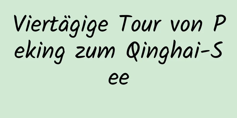 Viertägige Tour von Peking zum Qinghai-See