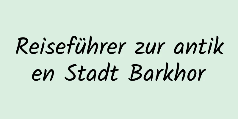 Reiseführer zur antiken Stadt Barkhor