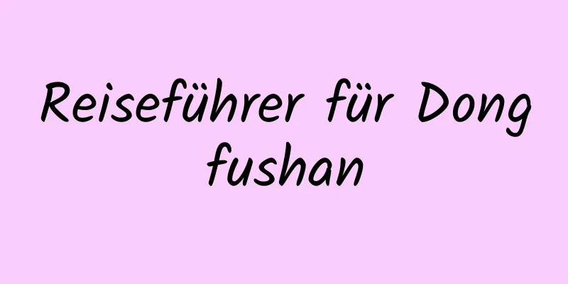 Reiseführer für Dongfushan