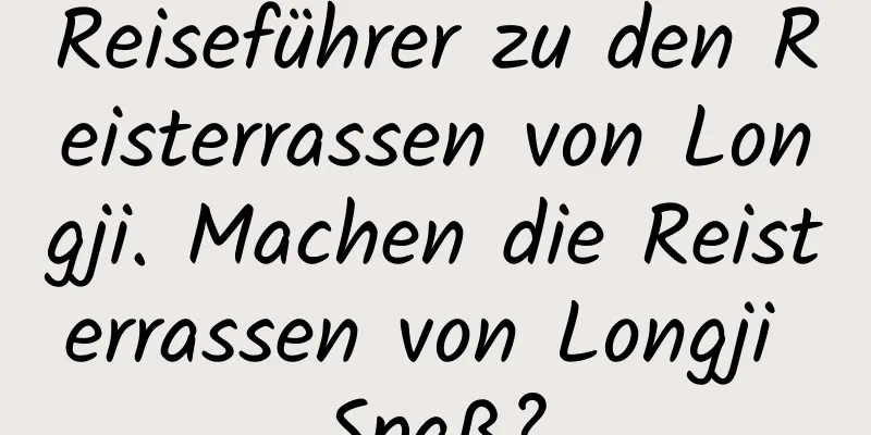 Reiseführer zu den Reisterrassen von Longji. Machen die Reisterrassen von Longji Spaß?