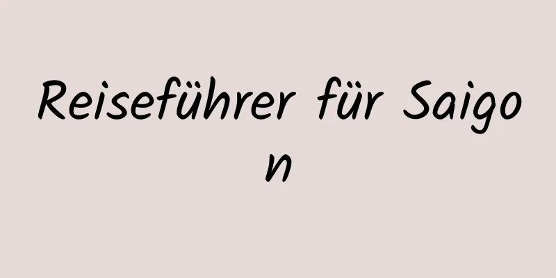 Reiseführer für Saigon